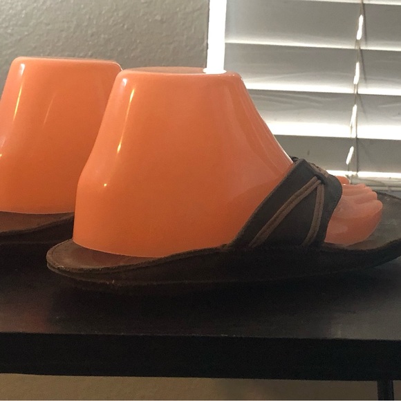 Olukai Ohana Men’s Brown Java Thong flip flops Beach Sandals Size 8 - Picture 5 of 11